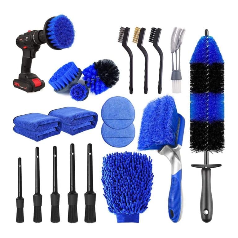 20Pcs Car Wheel Tire Detailing Brush Set, Car Detailing kit